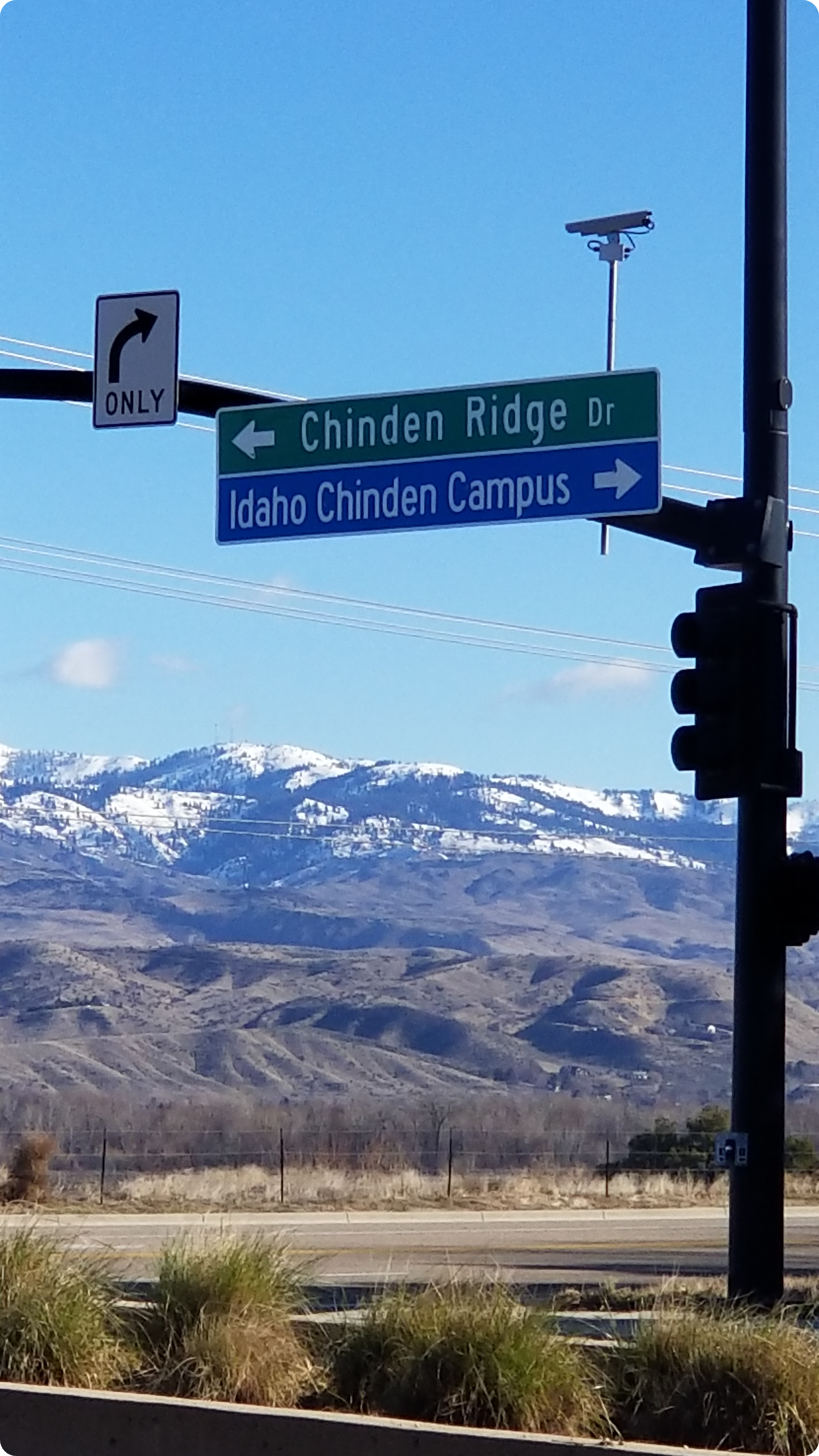 Chinden Campus street sign